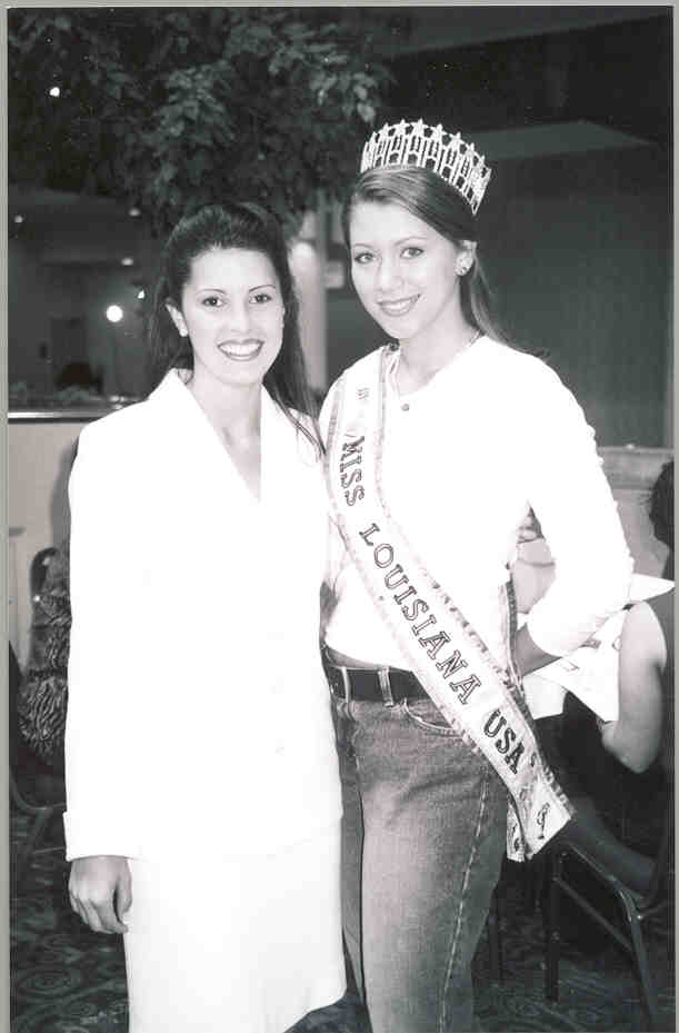 Ms. LSU-USA 2002 poses with Ms. Louisiana USA